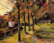 保罗 高更 : Tree Lined Road, Rouen